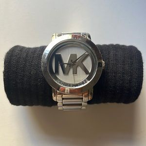 Michael Kors Silver Logo Watch